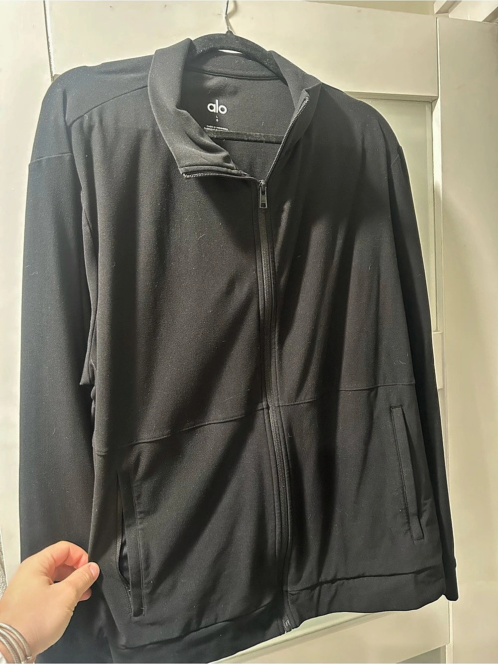 alo Black Zip Jacket Like New